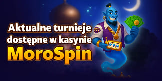 baner z aktualnymi turniejami w Casino Morospin