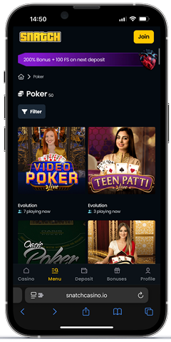 gry w pokera w SnatchCasino